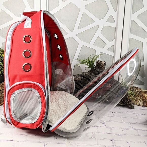 NWT - Portable Ventilated Carry Backpack for Dog Cat Pet Carrier - Picture 7 of 15